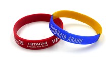 Silk screen silicone wristband